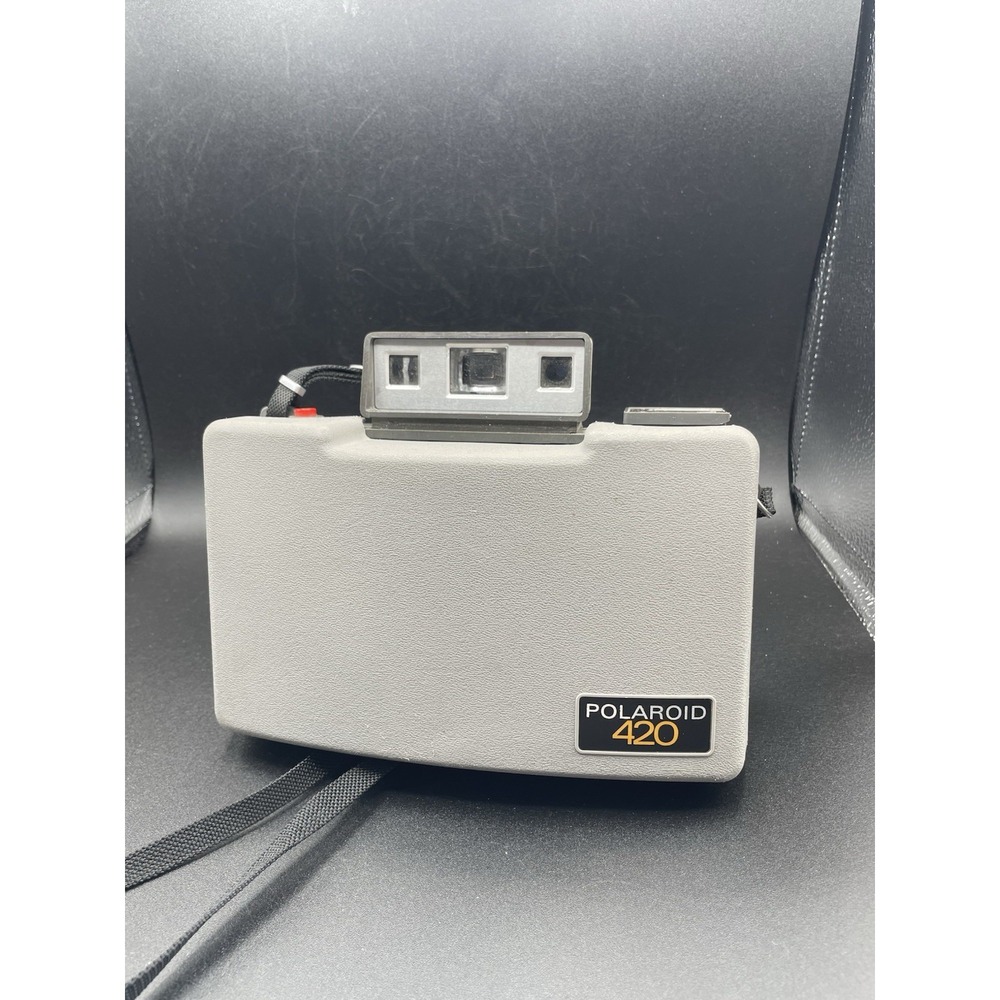 Vintage Polaroid 420 Automatic Land Camera Folding Instant Camera - Tested